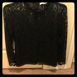 Black lace long sleeve